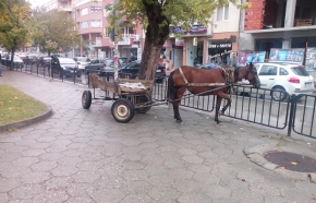 Ето още едно "паркиране" на тротоара